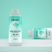 EROZA Einweg-Handdesinfektionsgel Gel Alkohol Desinfektion Sterilisation Handgel Tragbar Schnelltrocknend No-Wash,100ml