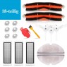 Original Zubehör für Xiaomi Saugroboter (18-Teilig),2 Zentralbürste + 3 Seitenbürste + 2 Reinigungshilfen + 3 HEPA Filter + 2 Wischtücher + 6 Wassertankfilter | PROFIHARDWARE Staubsaugerteile Ersatz für Xiaomi Mi Robot + Cleaner Roborock